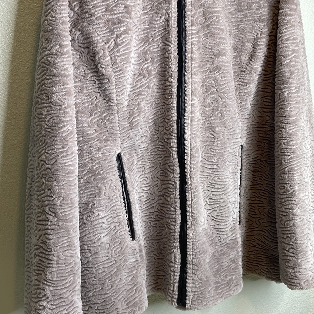 Ameri Mode Textured Full Zip Jacket Coat - image 2